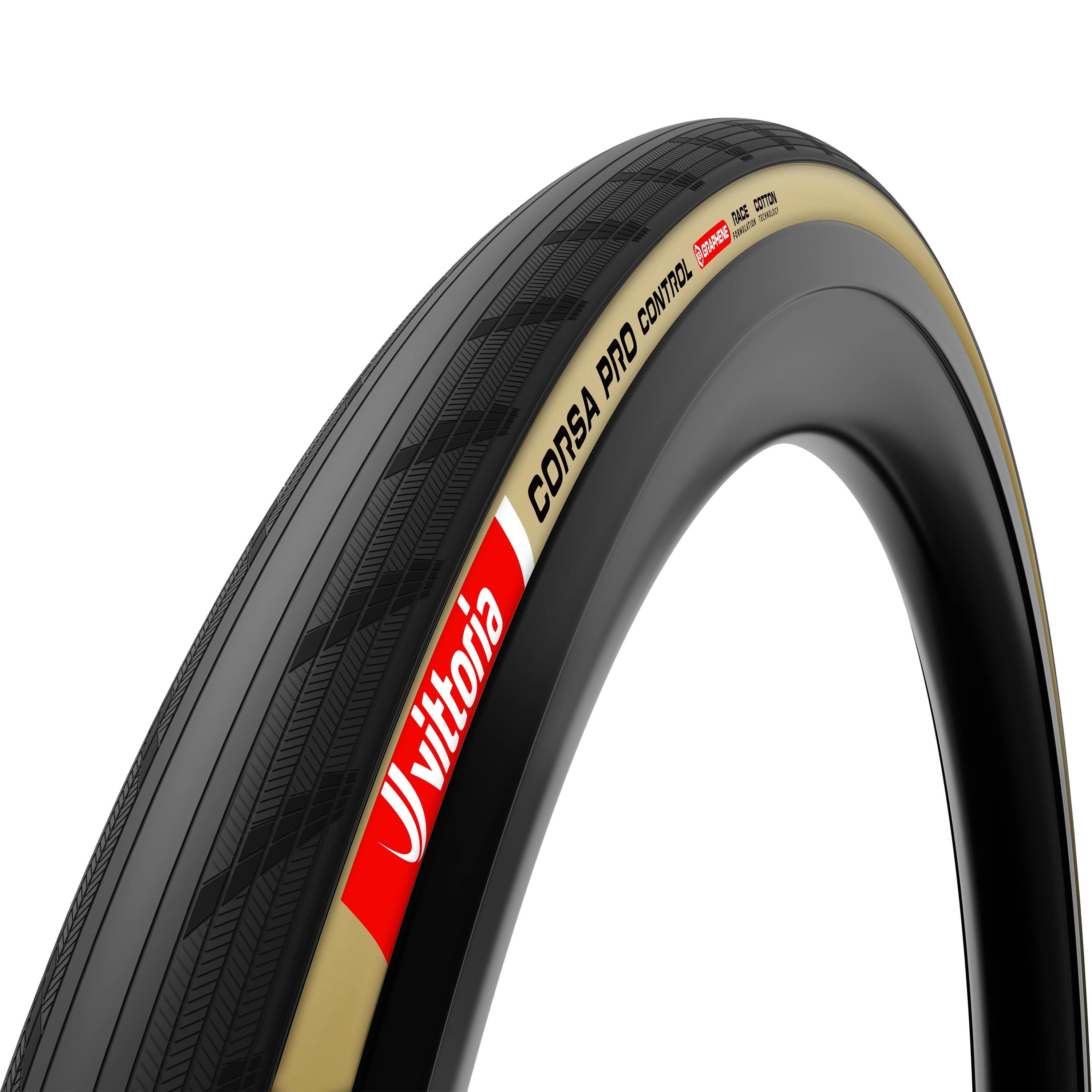 Vittoria Corsa Pro Control Tubeless-Ready road bike tire in cotton para