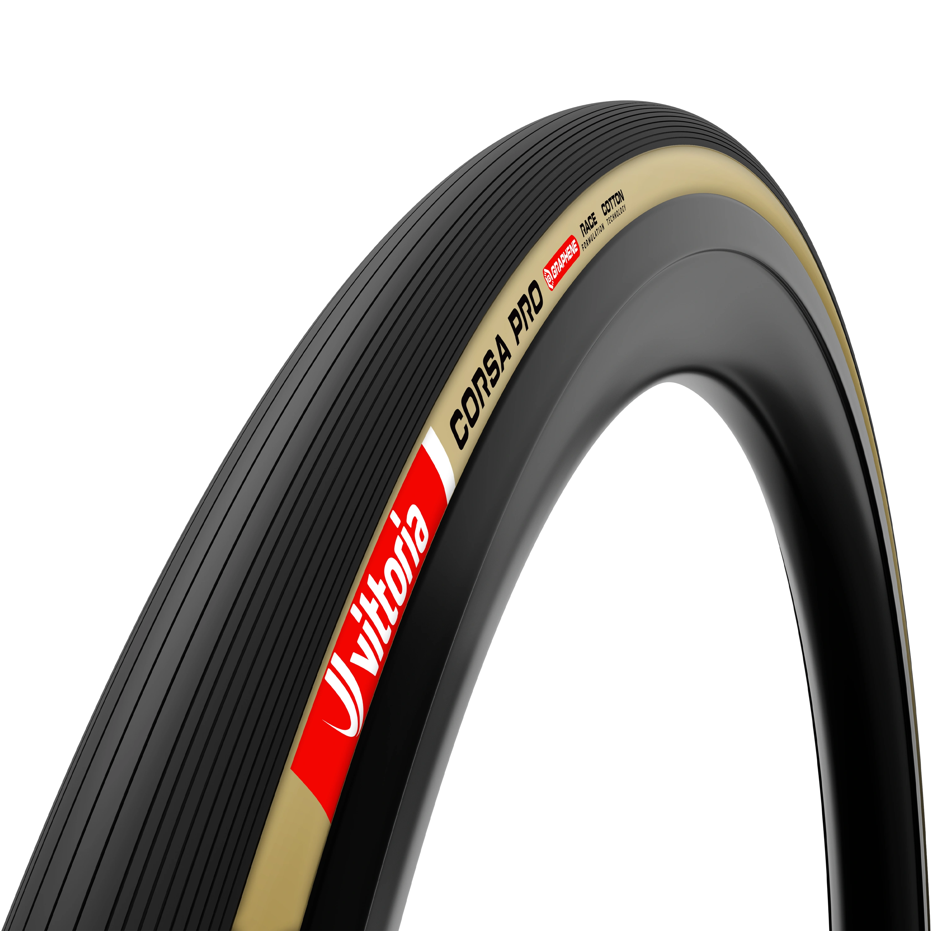 Vittoria Corsa Pro Tubeless-Ready road bike tire in cotton para